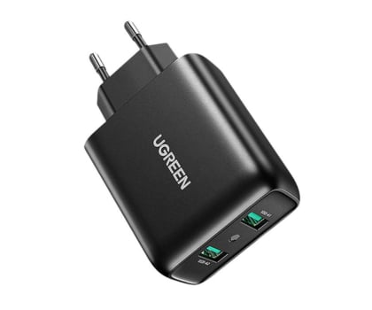 Ładowarka do smartfonów UGREEN Ładowarka sieciowa  CD161 2xUSB-A 18W PD3.0 EU czarny